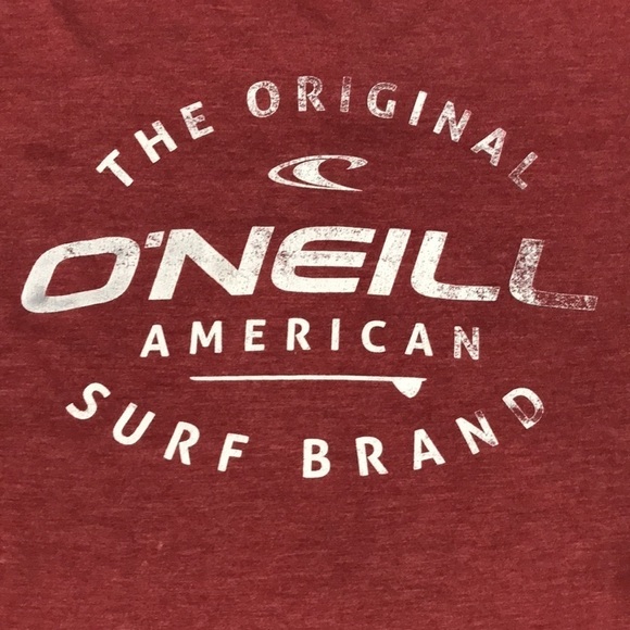 O’NEILL Burnished Red Screen Print T-Shirt size - Picture 3 of 6